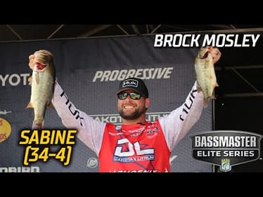 Brock Mosley leads Day 3 of Bassmaster Elite at Sabine River with 34 pounds, 4 ounces