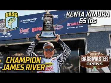Kenta Kimura wins Bassmaster Open at James River (65 pounds)