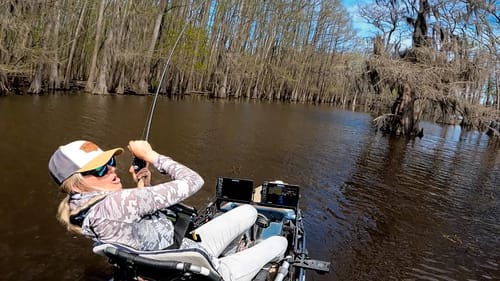 Monster Fish In Flooded Swamp - Best Bite Ever!