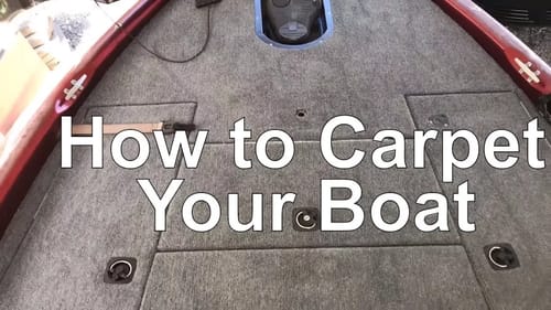 Bass Boat Carpet and Seat Replacement and a Recess Trolling Motor Tray!