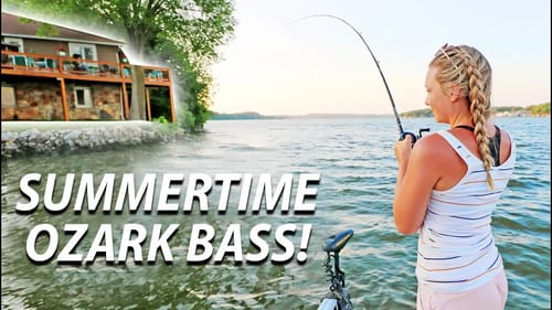 CRUSHING Summer Bass by MANSIONS on Lake Of the OZARKS!