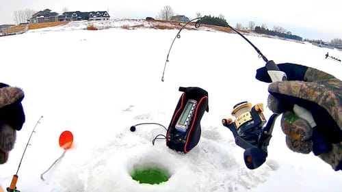 UNEXPECTED Catch Ice Fishing MY NEW LAKE!! (Finally)