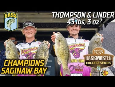 Minnesota State - Mankato (Thompson + Linder) win College Series at Saginaw Bay with 44 lbs, 3 oz
