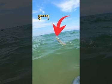 Catching a Spanish Mackerel While Surf Fishing at the Beach #fishing