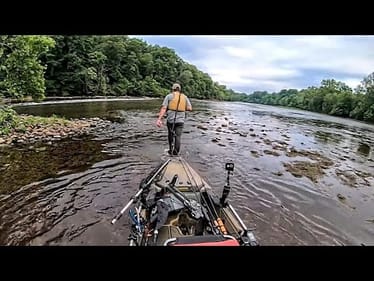 Fishing a Kayak Tournament on a super shallow River