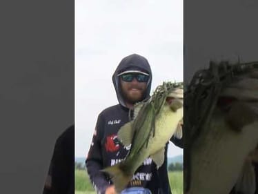 Big bass on a frog for Cody Stahl