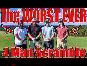 The Funniest 4 man Scramble - We suck at golf - Ft. MDJ, Randy Howell, Chris Lane
