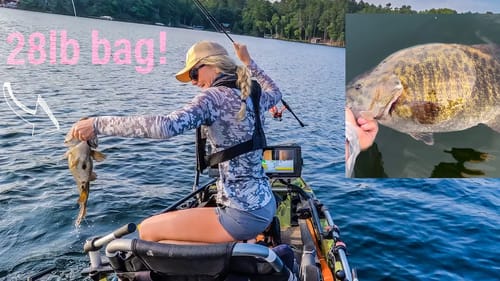 MEGA smallmouth BAG! NO net practice!