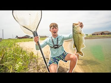 Finally Stocking BIG BASS In The Backyard Pond