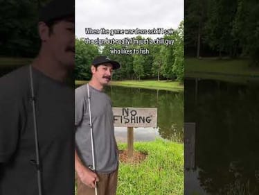 I really chill tho officer!😅 #fishing