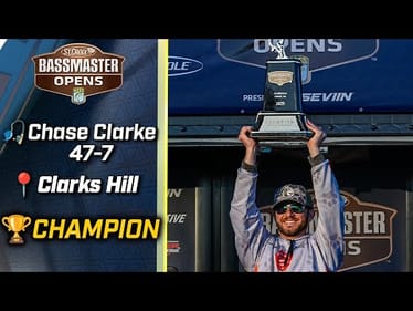 Chase Clarke wins Bassmaster OPEN on Clarks Hill with 47 pounds, 7 ounces