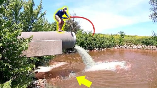Catching GIANT Fish TRAPPED in Hidden Spillway!!!