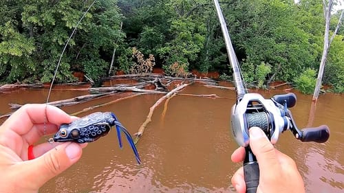 Fishing a CLOSED Lake after MASSIVE Record Breaking Floods!!!