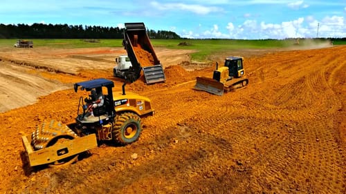Building a 5 Acre Bass Pond!! (Day 2)