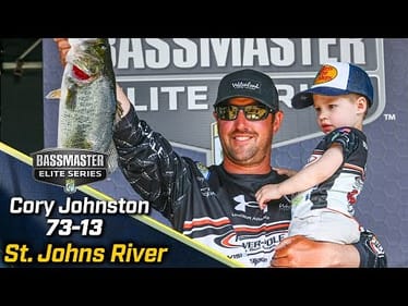 Cory Johnston leads Day 3 of Bassmaster Elite at the St. Johns River with 73 pounds, 13 ounces