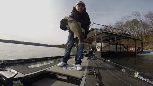 Big Bass Fishing Lake Lanier New Years Eve 2013