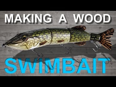 Making a Realistic Wooden Pike Swimbait for Big Predators - Insane Action!