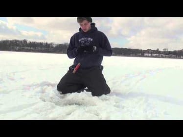 micro-ing for winter bass (ice fishing illinois)