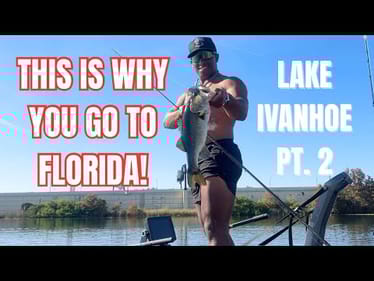 WHY YOU GO BASS FISHING IN FLORIDA | LAKE IVANHOE BASS FISHING | PT. 2 #bassfishing