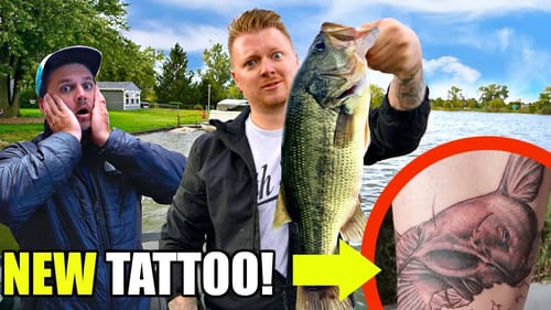 LOSER GETS A TATTOO Fishing Challenge!! (HIGH STAKES)