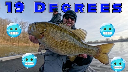19 Degrees But The Bass Are Biting! Come Fishing With Us!!