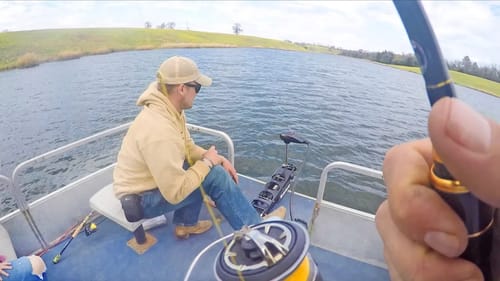 Fishing for Trophy Panfish from HIGH SPEED PONTOON