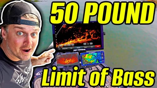 World's BIGGEST Fish Finder = 50 Pound Limit of Bass!!