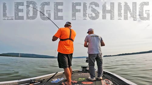 LEDGE FISHING Lake Guntersville for MONSTER BASS In The SUMMER!