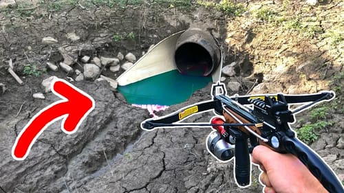 I Brought a Mini CROSSBOW to the CREEK!!!