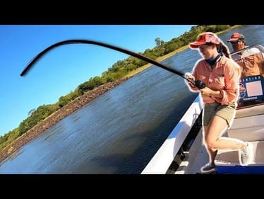SHE HOOKED A MONSTER!!!