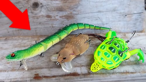 I BOUGHT Every WEIRD Lure in the TACKLE SHOP (Fishing Challenge)