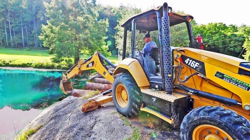 Re-Building A POND DAM! Ripping Lips and Rennovation!