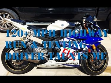 120+ mph Highway Run, Texting Driver Taunts Me & Riding a Motocycle Is Worth The Risk