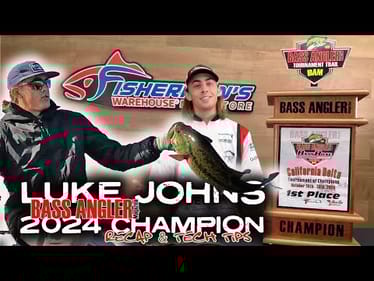LUKE JOHNS  - 2024 BAM PRO TOUR  CHAMPION!!  Event Recap | Tech tips - Fisherman's warehouse