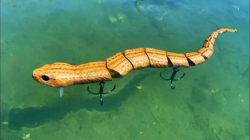 60 LB FISH eats MONSTER SNAKE LURE!! (INSANE)