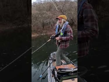 PB FISH! I was fishing for a giant musky I had just moved in this hole- and this was a HUGE shock!