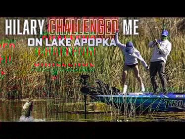 Things get out of hand QUICKLY on Lake Apoka! Hilary Martin vs. Scott Martin Bass Challenge 
