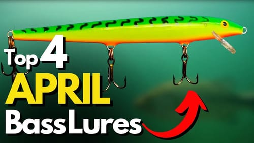 Top 4 Lures for April Bass Fishing and WHY - Underwater Footage