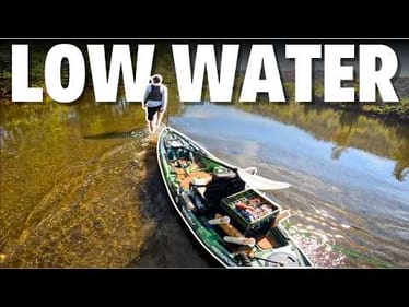 Fishing Drought Conditions in a 130-Mile Ohio Creek for Smallmouth