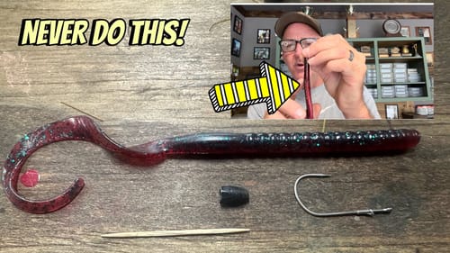 The New/Improved Way To Rig A Texas Rig…(Knot/Weight/Hook Position)