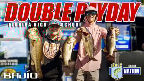 DOUBLE PAYDAY on the St. John's River - Florida Bass Nation High School (4K)