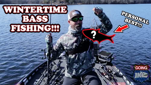 WINTER Bass Fishing!!! (Personal Best!!!)