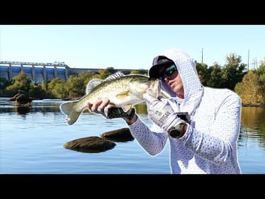 Fishing a River Below a Gushing Dam!