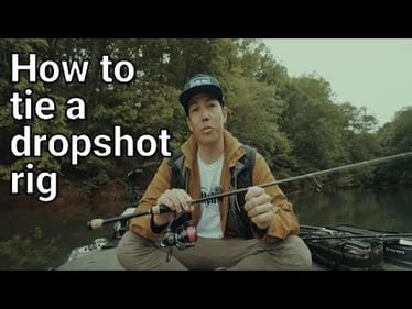 Learn how to easily tie a dropshot rig.