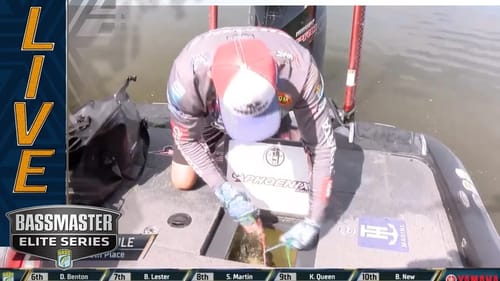 MISS RIVER: Gerald Swindle culling up the leaderboard on Championship Monday