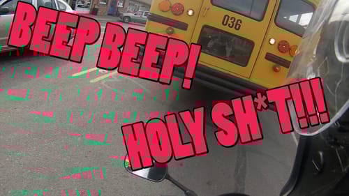 THAT TIME A SCHOOL BUS ALMOST BACKED INTO MY R6