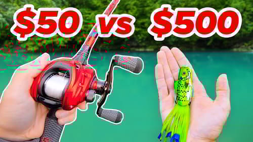 $50 vs $500 Budget Fishing Challenge (Rod, Reel, Lures)