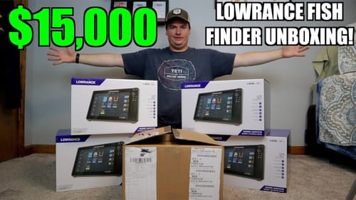 $15,000 Lowrance HDS Live Fish Finder Unboxing!