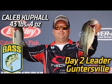 Caleb Kuphall leads Day 2 at Guntersville (43 lbs, 4 oz)