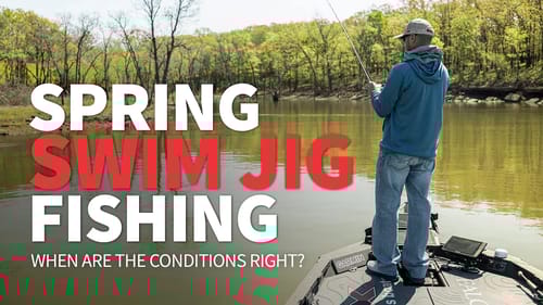 Swim Jig Fishing around ROCK in the SPRING! (When is it RIGHT?)